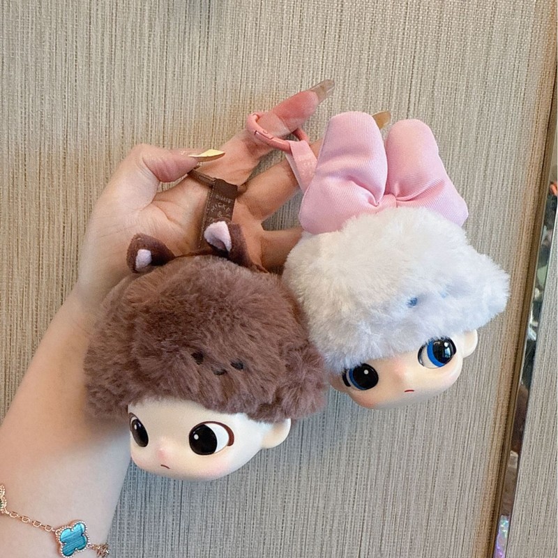 新しい小さな DIMOMO ヘッドかわいい漫画シリーズビニールプラスチックぬいぐるみキーホルダーブラインドボックスブラインドボックス|undefined