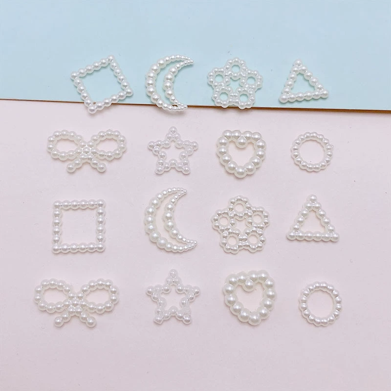 Имитация жемчуга ABS крест сердце пятиконечная звезда бант рыбий хвост diy браслет ручной работы ювелирные аксессуары из бисера