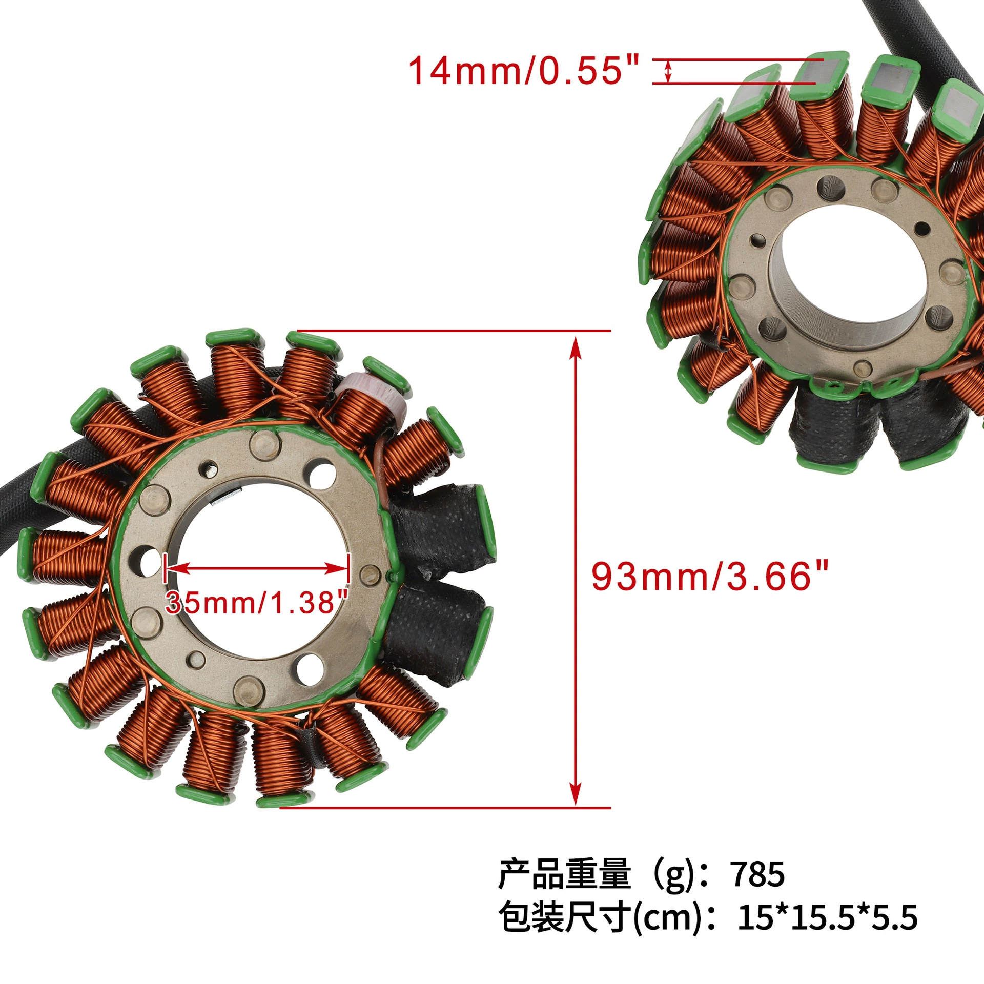 Катушка статора TRX450ER 2006-2009/2012-2014 TRX450R 2006-2009