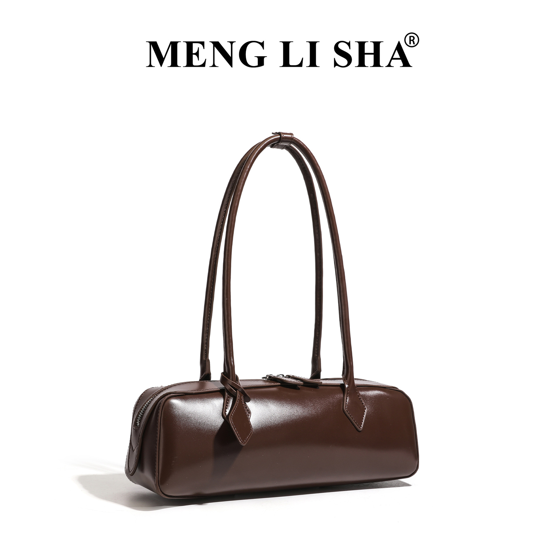 2026 New French Niche Design Single Shoulder Bag, Commuter Cowhide Underarm Bag, Versatile Long Red Baguette Bag For Women - Thumbnail 2