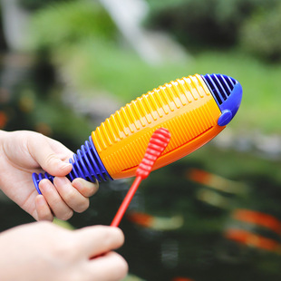 Orff Percussion Accompaniment Fish Frog Children's Educational Teaching Aids Frog Barrel Scraping Muyu Bangzi Straight Barrel Frog