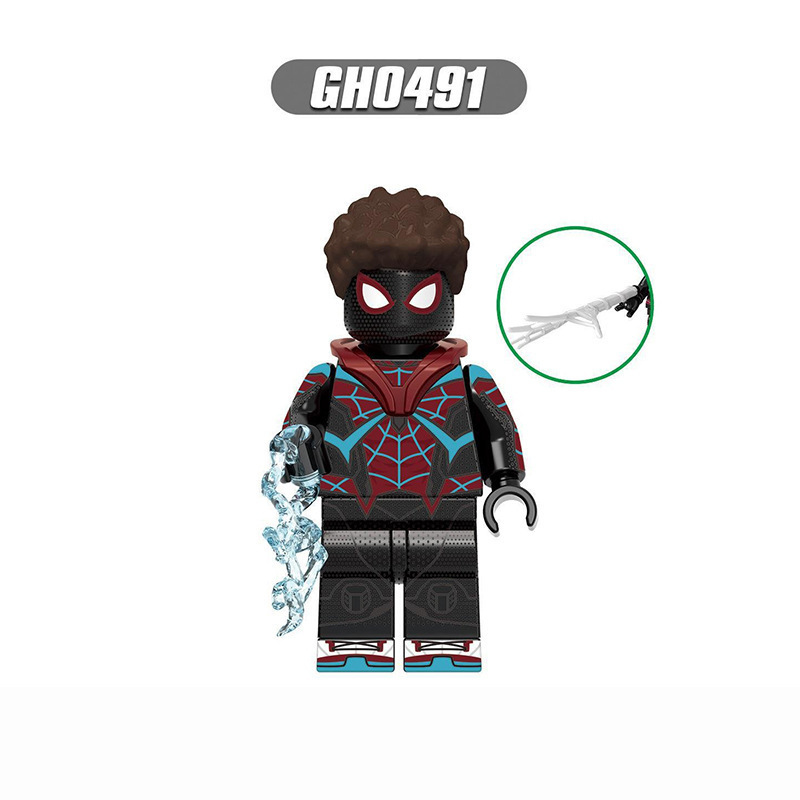 国境を越えた卸売ホットセール互換性のあるレゴスパイダーマンミニフィギュアシリーズ子供の教育用組み立て式小さな粒子ビルディングブロックおもちゃ|undefined