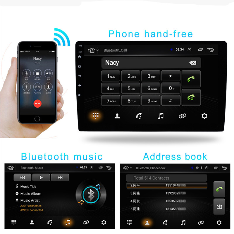 Suitable for Toyota Camry 07-11 Models, Android Large-Screen Car Central Control Navigation, Bluetooth Carplay, High-Definition