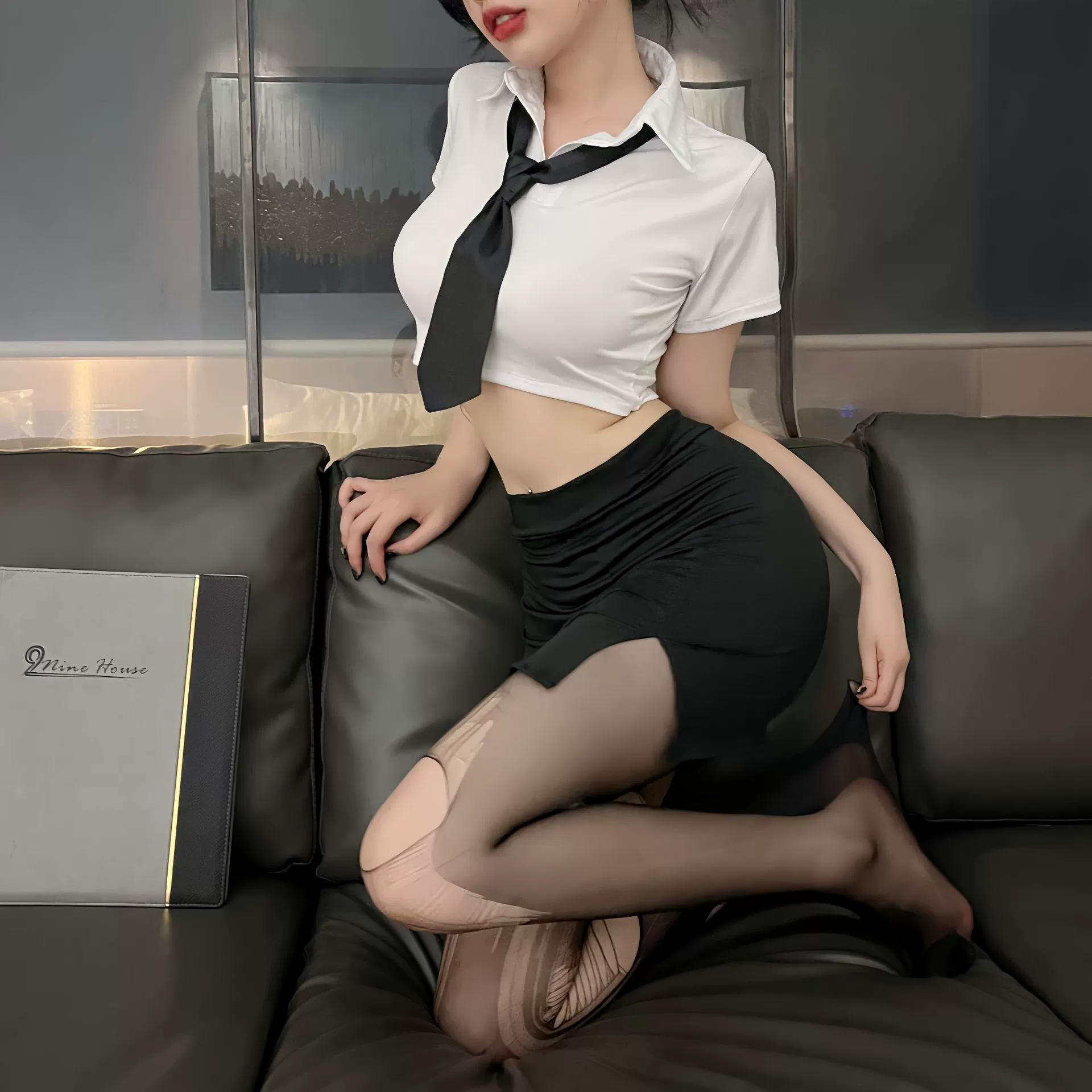 Персональное белье Yijin Yi Mei Sexuria Pure Desire Секретарь Интимное секси форма ночной магазин женский якорь студенты заигрывают