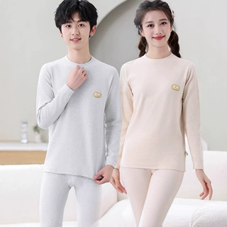 青少年保暖内衣套装舒绒儿童睡衣纯棉男童秋衣秋裤女学生线衣衬裤