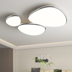 客廳燈全光譜護眼現代簡約家用大廳主燈北歐極簡創意鵝卵石吸頂燈