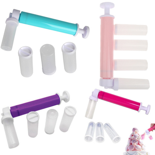 Manual cake gun, mousse cake coloring and dusting powder cake nozzle, baking decoration mold cake tool