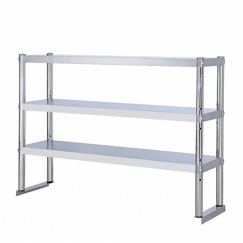 加厚不锈钢厨房立架多层架操作台冰箱奶茶桌面台上架台面调料碗架