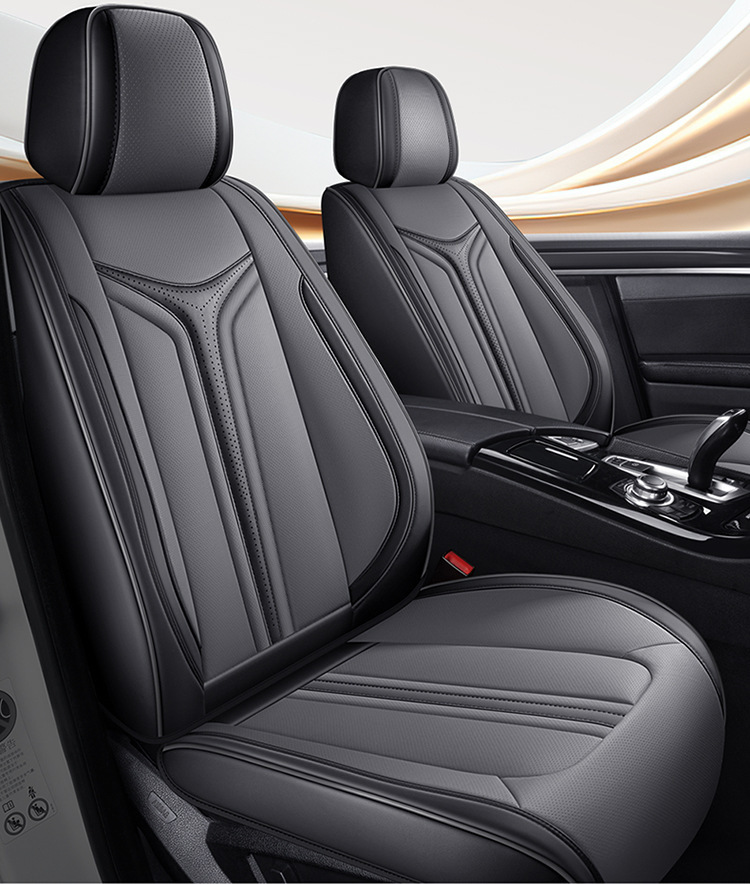 Car Seat Cushion Five-Seater Four-Season Cushion All-Inclusive Universal Seat Cover Seat Cushion Nappa Leather Amazon European and American Cross-Border Breathable