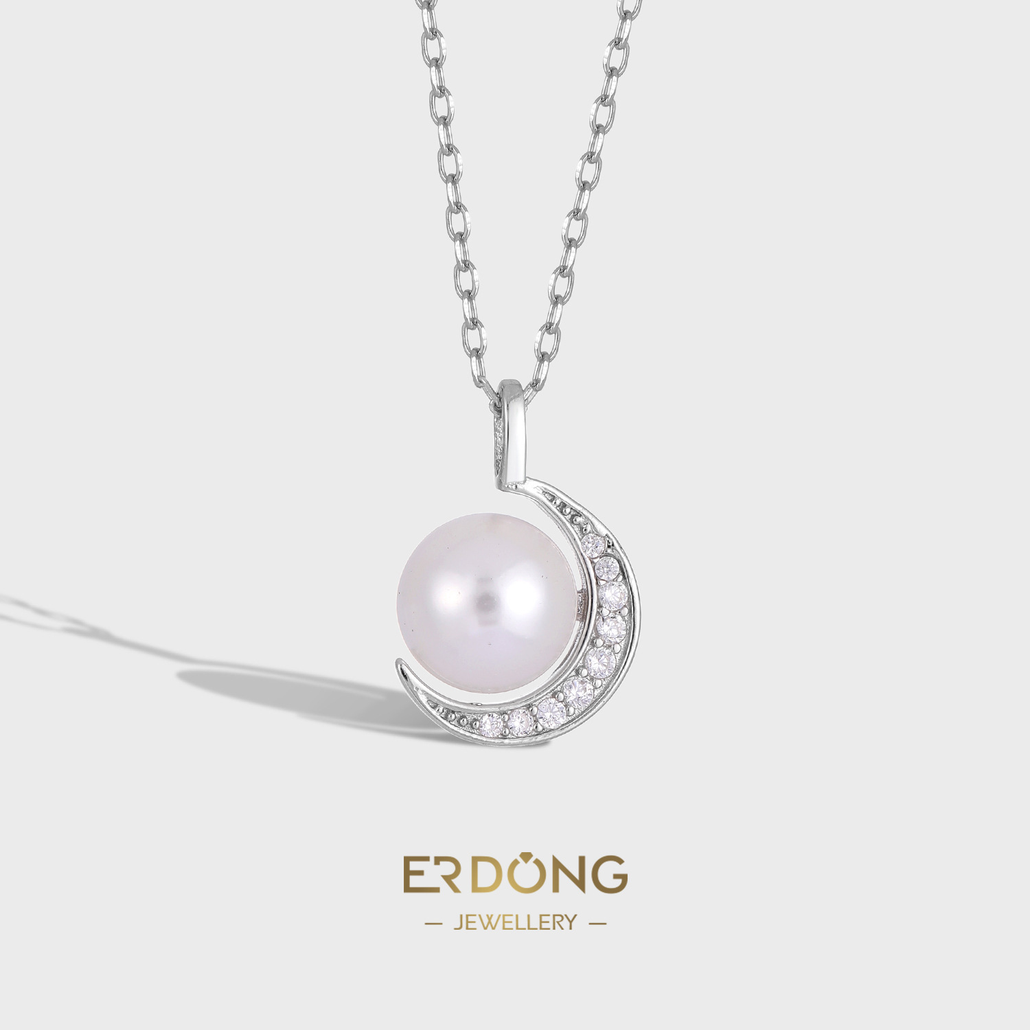 새로운 하이 엔드 진주 문 다이아몬드 펜던트 S  목걸이 여성 패션 액세서리 틈새 디자인 절묘한