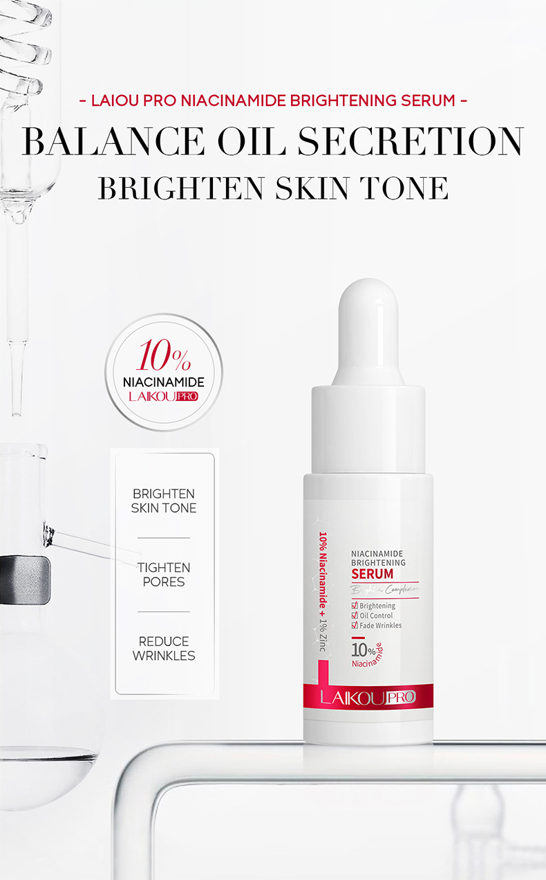 The cross-border new product, Laikou PRO Niacinamide Brightening and Hydrating Essence 17ml, is available from a skincare and cosmetic manufacturer undefined