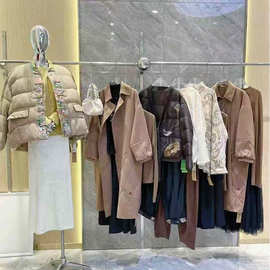 水墨生香25冬羽绒被大衣品牌折扣批发女装直播实体外贸捡漏十三行