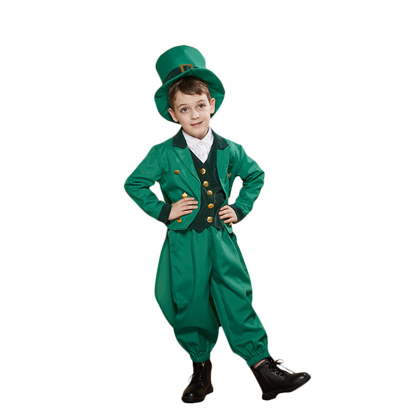Source Manufacturer Cross-border Source Irish Party Carnival Holiday Clothing Children's St Patrick's Day Dress