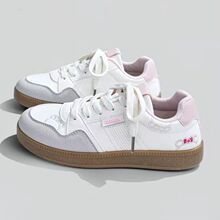 德训小白鞋女2025秋季新款厚底百搭学生透气板鞋轻便休闲运动鞋子