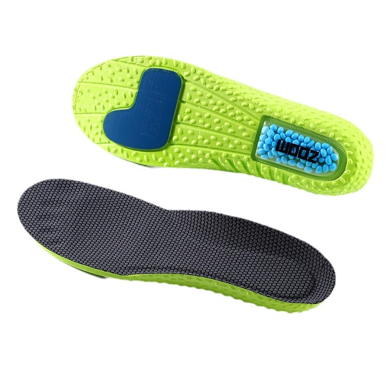 Zoom deportes Plantilla de absorción de golpes desodorante absorbente de sudor para hombres cojín de aire transpirable Plantilla de arco de baloncesto parte inferior suave de las mujeres cómodo