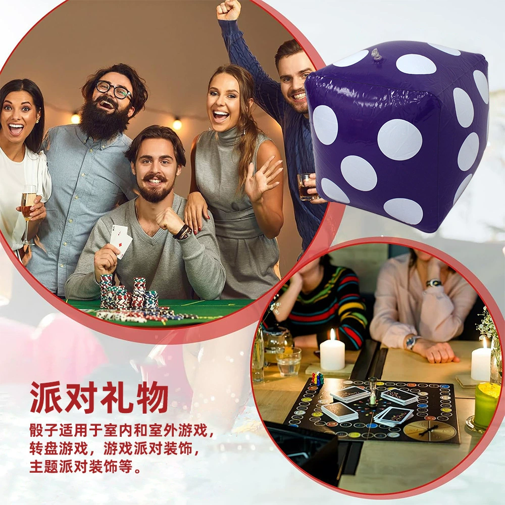[30СМ разноцветные кости 60см надувной шейкер для годичной вечеринки, проп props, большой размер цифр игральных костей]