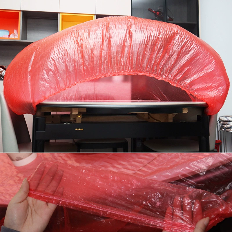 Одноразовые наборы скатерти с эластичной полосой утолщения красный пищевой ресторан банкет Круглый стол прозрачная скатерть