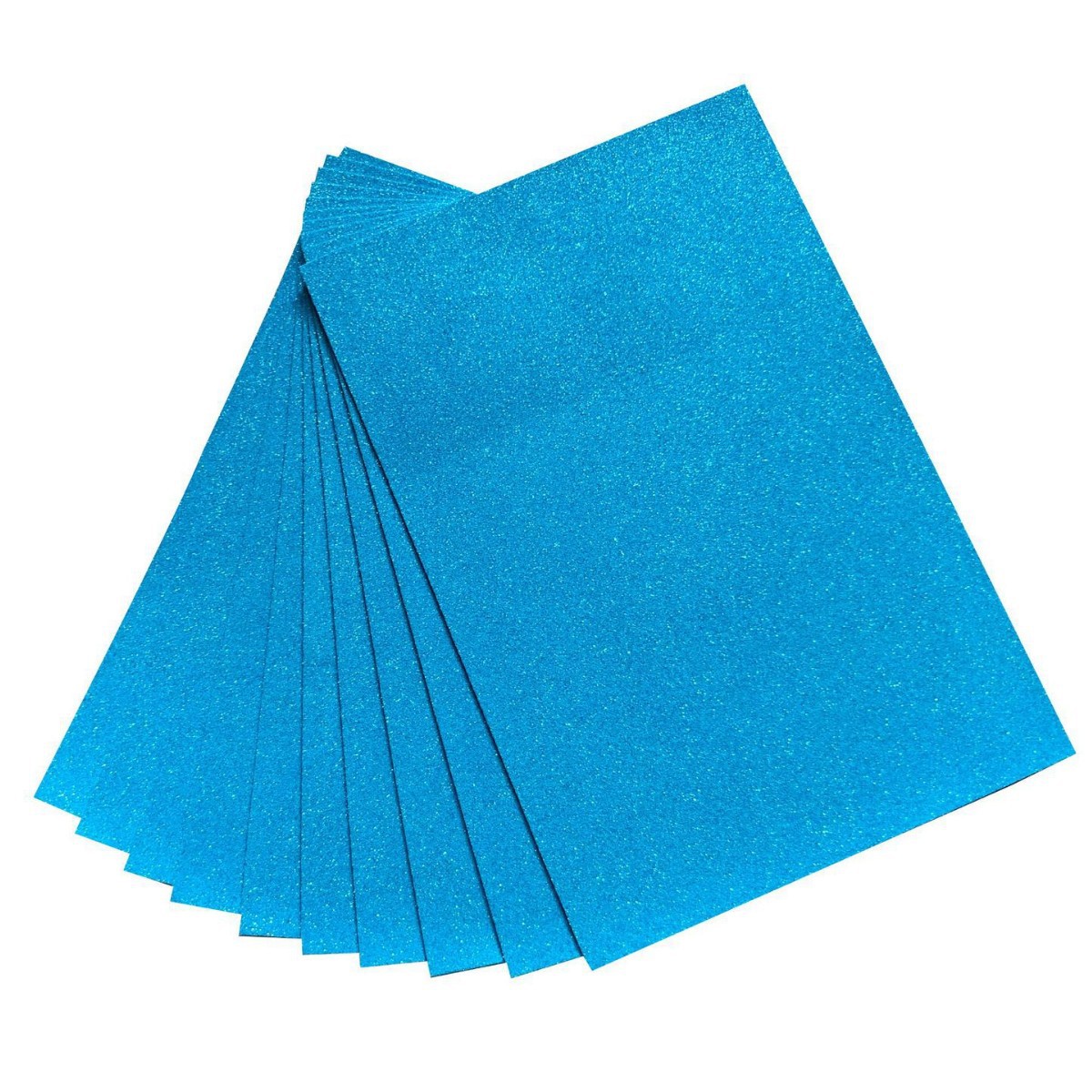 Hojas de Goma EVA con Purpurina A4 de Papel Estucado Autoadhesivo, Brillante para Manualidades y Bricolaje