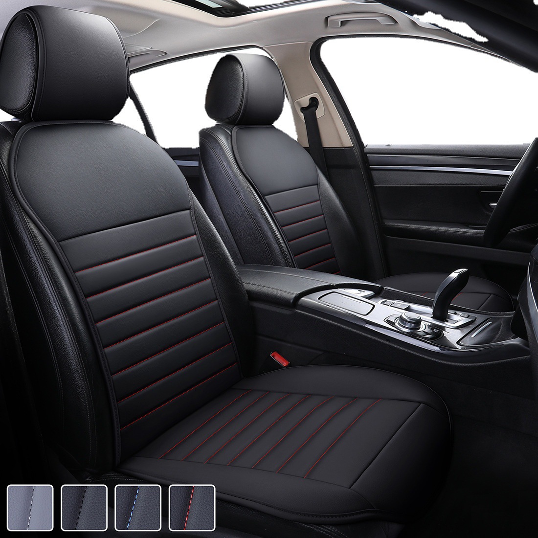 Cojín de asiento de coche de cuero nuevo cojín de asiento de cuero cojín de asiento de coche cojín universal cojín de asiento de cuatro estaciones image 5