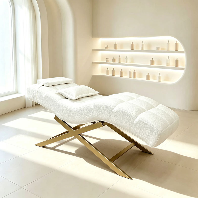 La cama de masaje Spa especial para el Salón de belleza de la cama de belleza, la cama de pestañas bordadas profesionales en forma de s, puede levantar y bajar la cama de pestañas de belleza. image 4