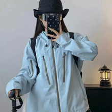秋冬季新款三合一户外运动冲锋衣情侣登山防风防水外套女夹克男潮