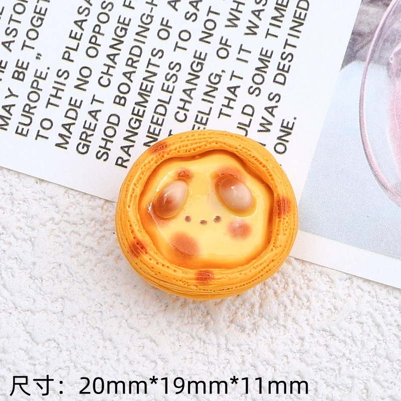 卡通小熊夹心面包手工diy自制饰品配件奶油胶树脂小配件材料批发|undefined