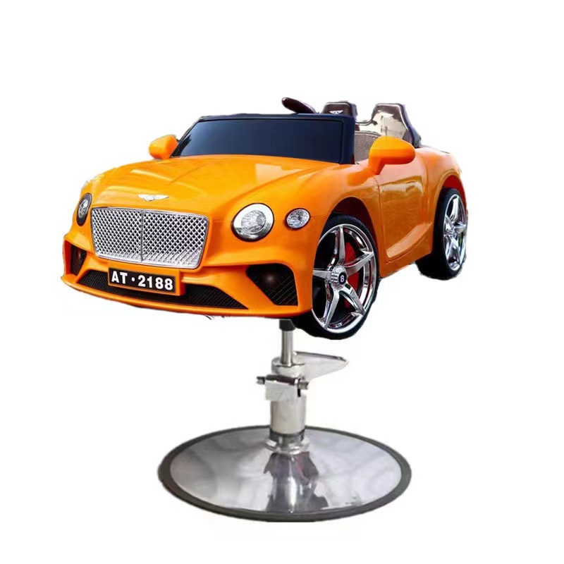 Asiento eléctrico de barbero infantil silla de barbero de automóvil elevación silla giratoria música barbero de automóvil para niños silla de corte de pelo para niños