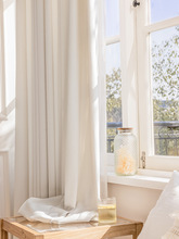 奶油色絨布窗簾高檔羊毛絨布輕奢侘寂風客廳卧室天鵝絨絲絨高級感