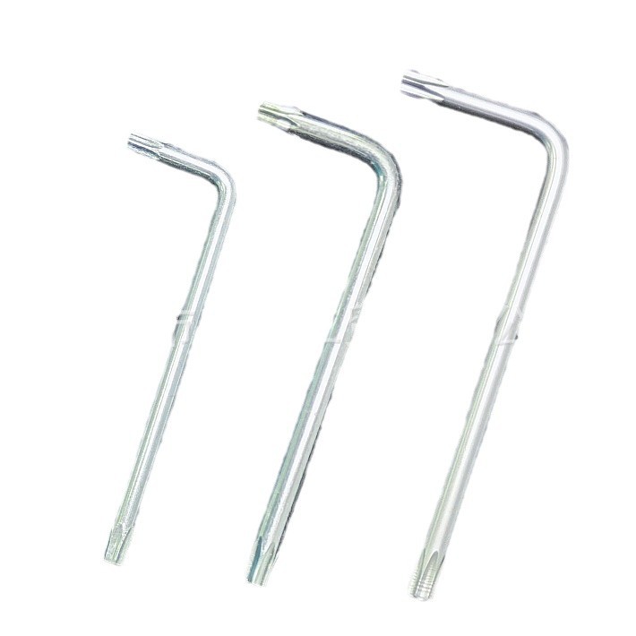 Llave Torx Llave hexagonal de doble cabeza Llave de doble flor Plum en forma de L Llave con orificio en forma de arroz Juego galvanizado en forma de estrella