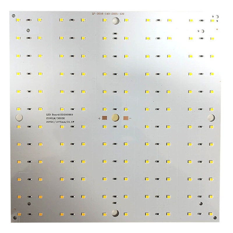 Заводская поставка квадратной односторонней светодиодной лампы, плата 2835, бусина лампы, алюминиевая подложка, защита постоянного тока, патч, плата источника света