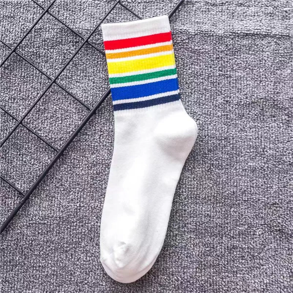 White middle strip