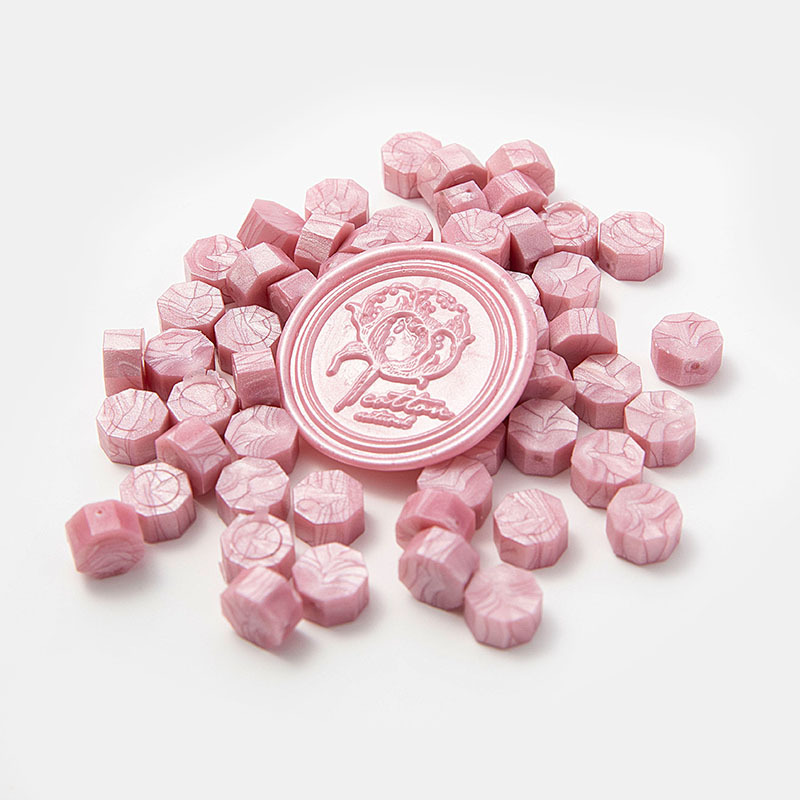 Cera de pintura al fuego, juego completo de sellos de pintura al fuego, octogonal, transparente, colorido, bolsa de colores mezclados, cera, venta al por mayor barata