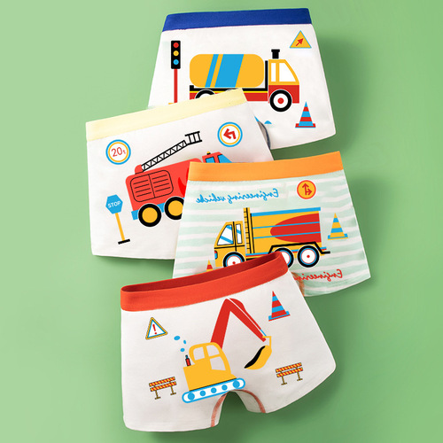 Children's Underwear Special for Kids - Medium Kids 2-12 Years Old Milk Silk Straight Leg Student Straight Leg Boys' Underwear