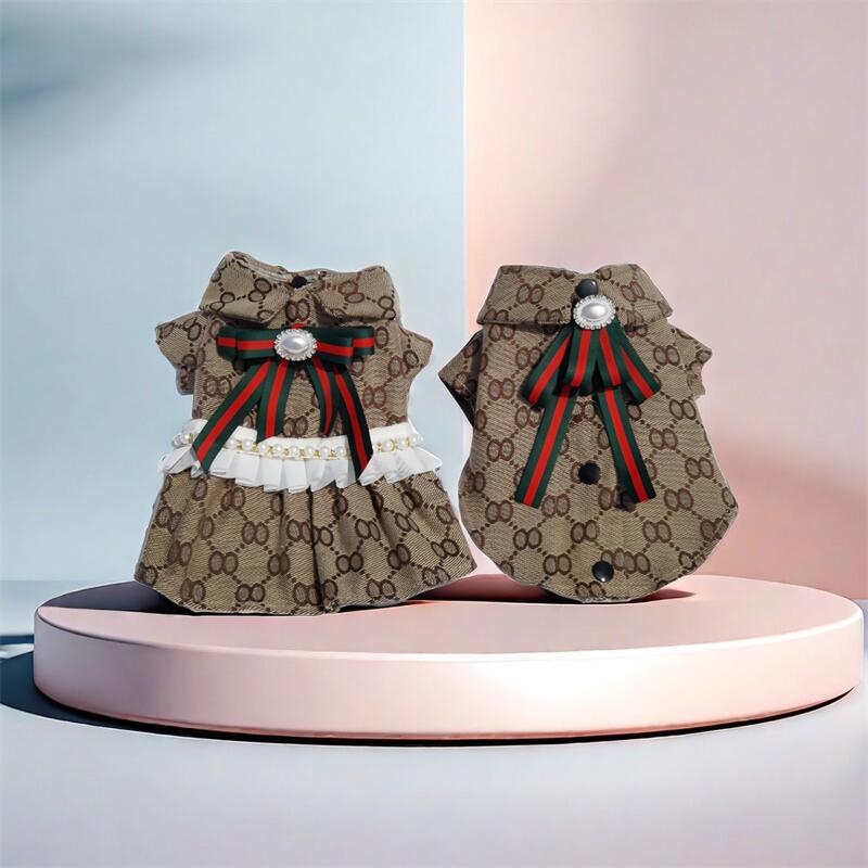 애완 동물 옷 멀티 컬러 작은 향기로운 스타일 애호가들은 얇은 원피스 테디 요크셔 개 의류 용품 도매