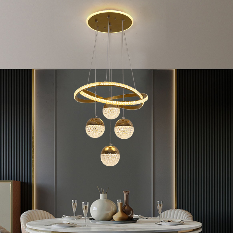 Comedor escalera de comercio electrónico apartamento lámpara de ropa candelabrera bar moderno comedor tienda de ropa LED suministro simple sala de estar