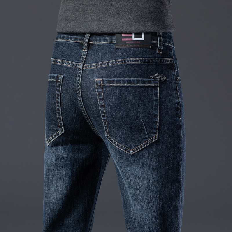 Fall/Winter 2022 Thick Jeans Men's Straight Stretch Slim Pants Men's All-match Men's Casual Long Pants Fall/Winter 2022 Thick Jeans Men's Straight Stretch Slim Pants Men's All-match Men's Casual Long Pants