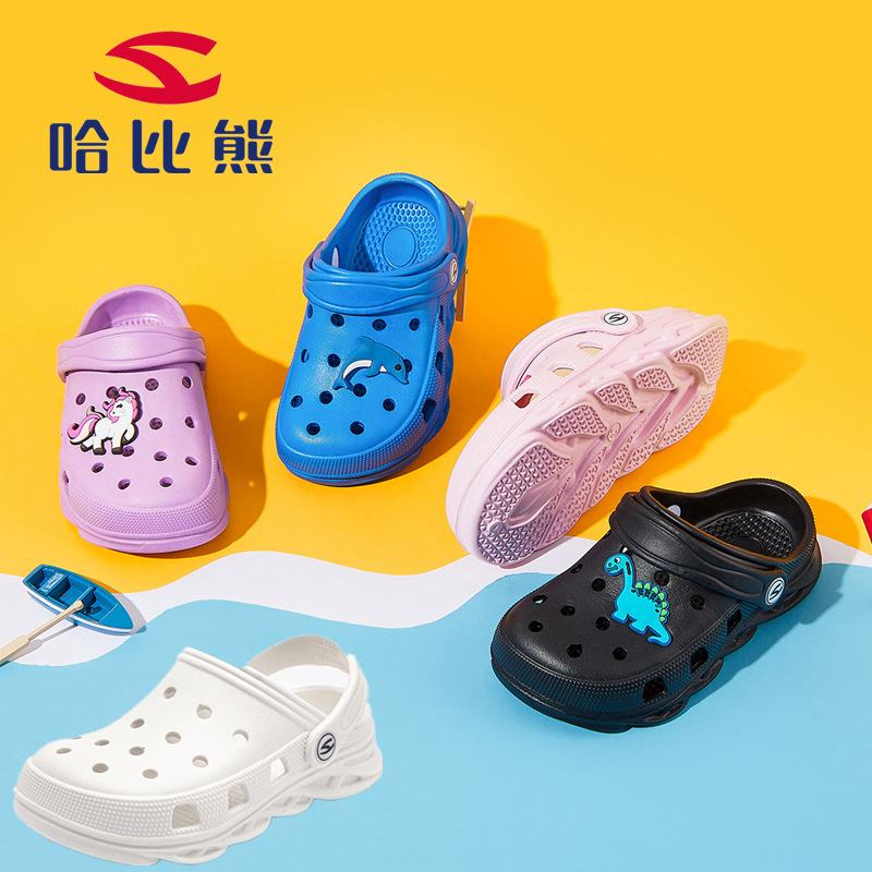 Zapatos para niños de Hobbit Bear Zapatillas para niños Zapatos con agujeros de eva 2024 Sandalias de verano para niñas Zapatos con agujeros de Baotou Zapatos para bebés