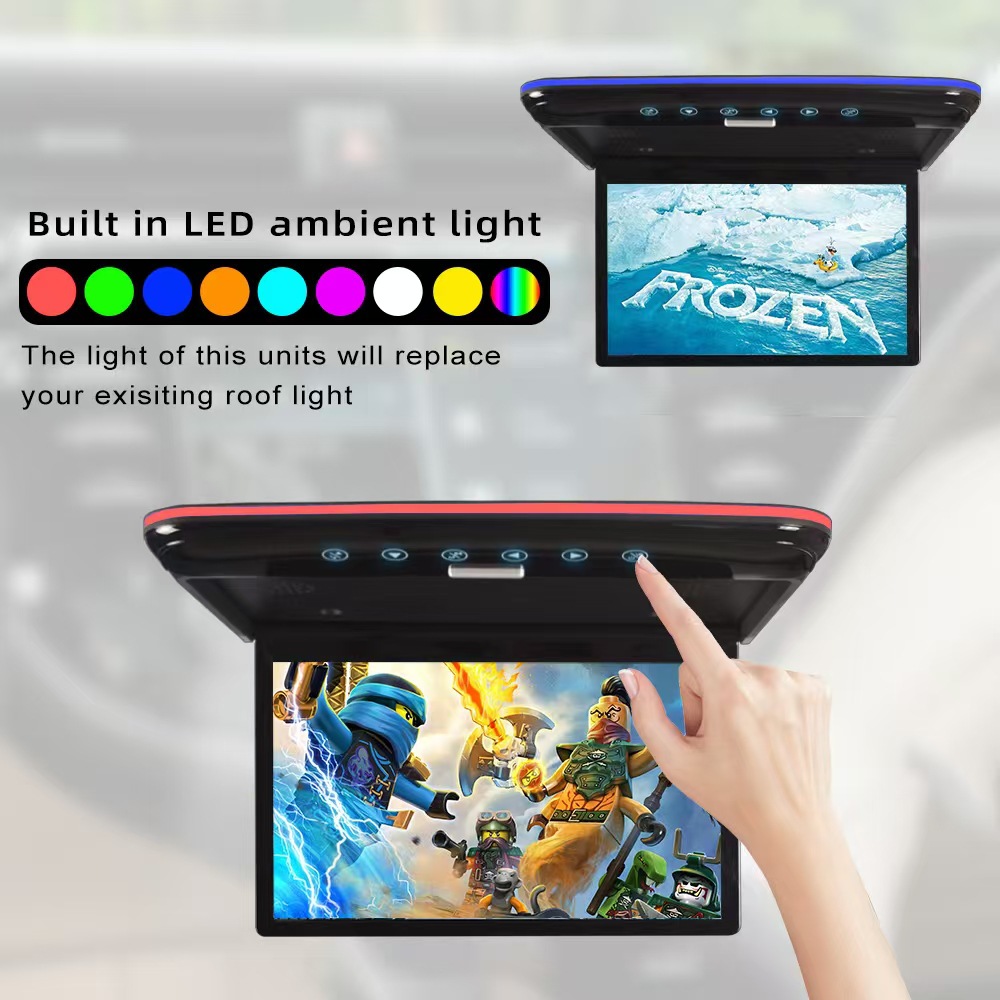 Cross-Border 13.3inch Dedicated Ceiling-Mounted Tv with Android 12 System, Display, Mp5 Player, and HDMI Input