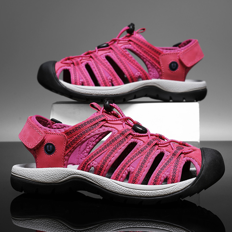 Amazon Women's Sandals Cross-border plus size Casual Beach Shoes Women's Outdoor Non-slip Hiking Sandals