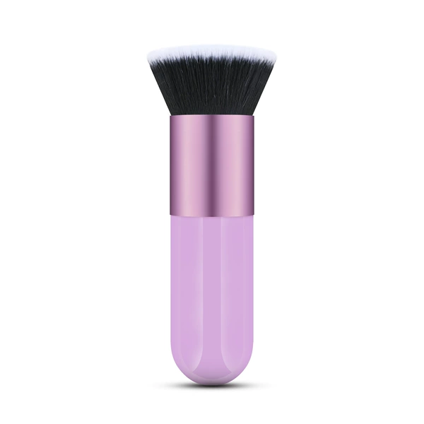 Little chubby flat head [purple black background with white peak hair]