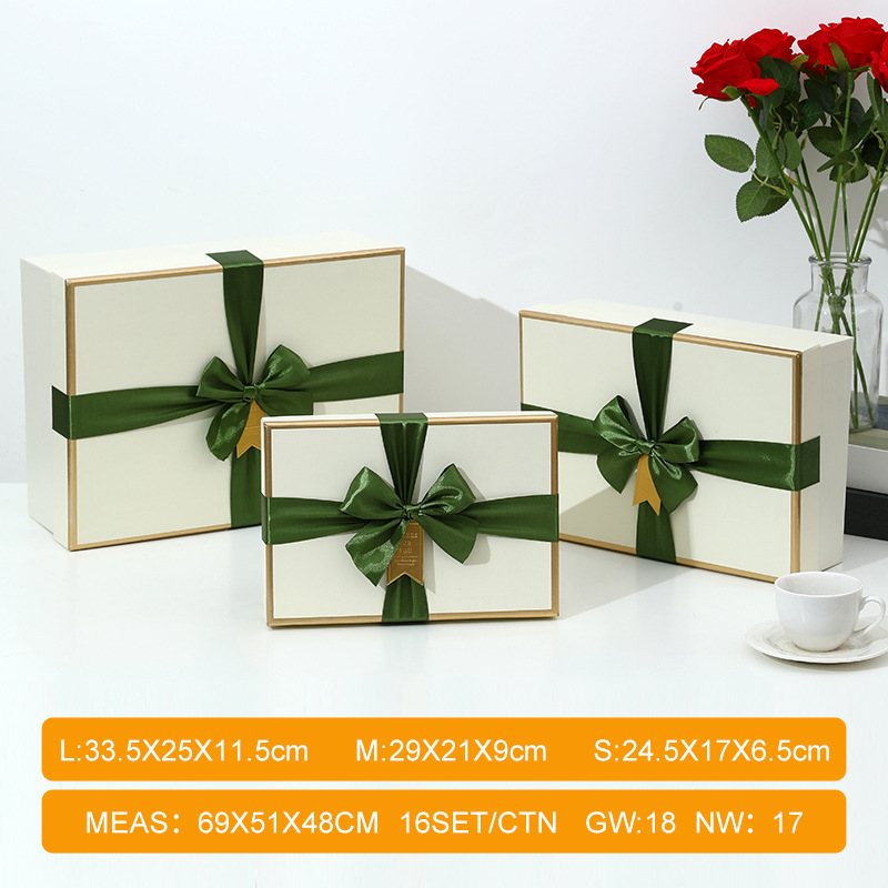 Caja de Regalo Rectangular con Tapa de Cartón Gris para Regalos image 14