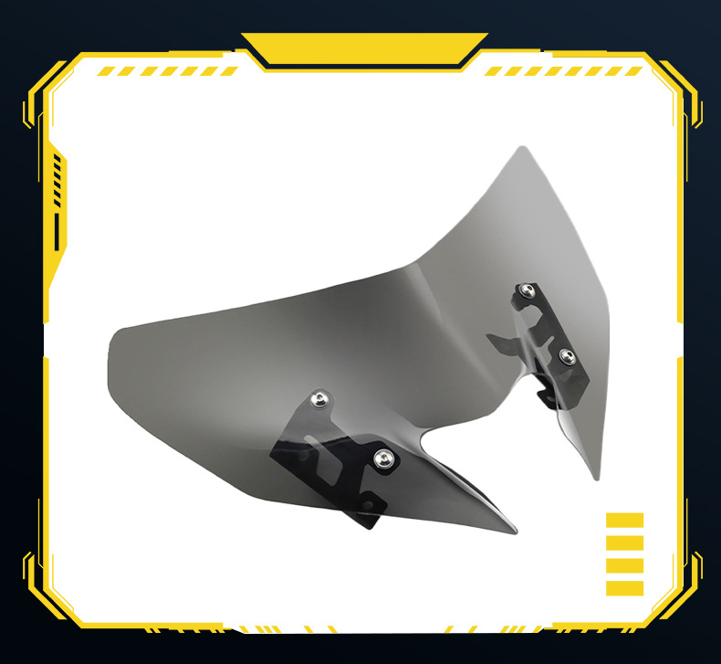 Suitable for Yamaha MT09 17-20 years modified locomotive front windshield deflector wind windshield