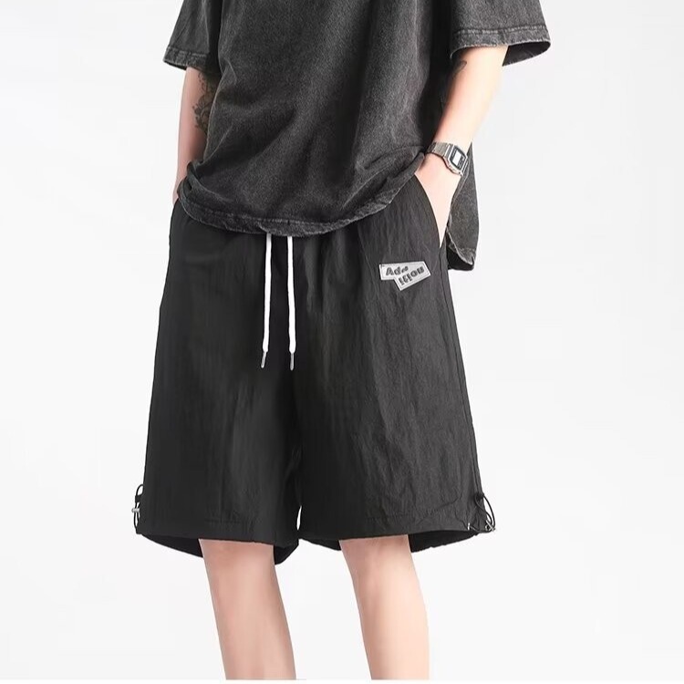 American Style Dopamine Quick-drying Shorts Men's Summer Thin Loose Casual Sports Mid-length Trendy Brand Ice Silk Beach Pants