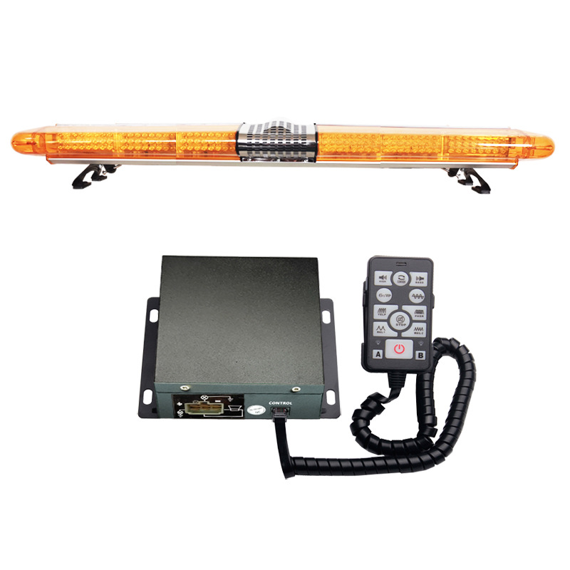 LED Roof Warning Light Yellow Long Row Strobe Light Roof Light 1.7m Light+Horn+Siren JH9200E