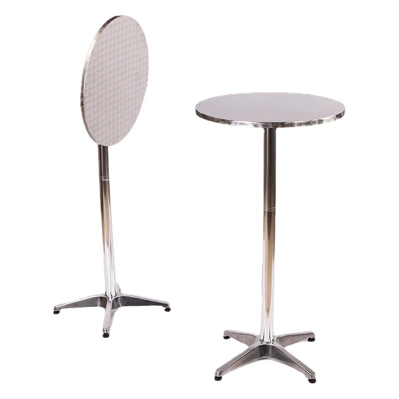 Стол, уличный стол из алюминиевого сплава, складной и подъемный круглый стол, простой барный стол, обеденный стол, бытовой круглый стол