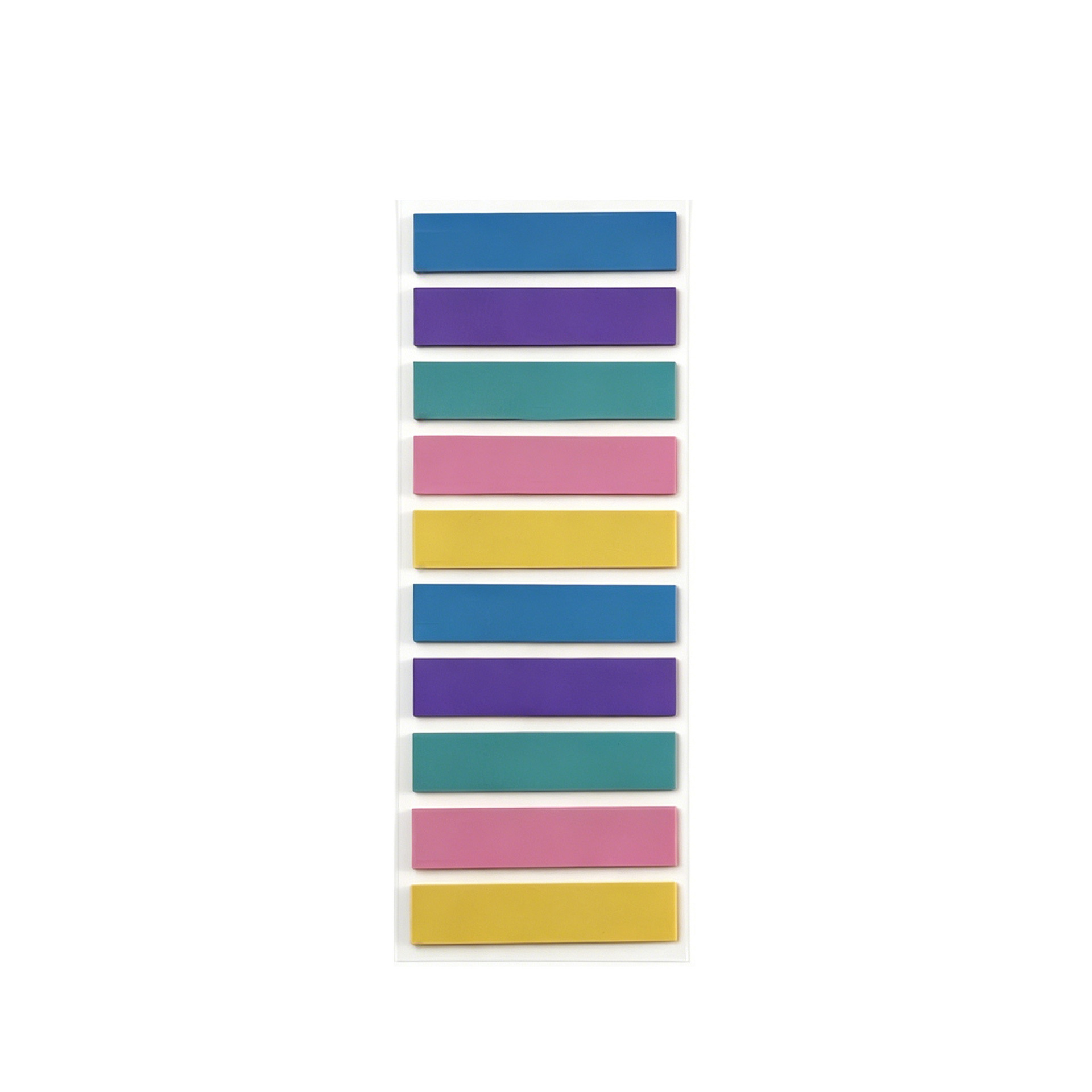Notas adhesivas transparentes extraíbles de 10 colores, notas adhesivas impermeables para estudiantes, pegatinas de índice de colores Morandi de secado rápido, impermeables y de secado rápido
