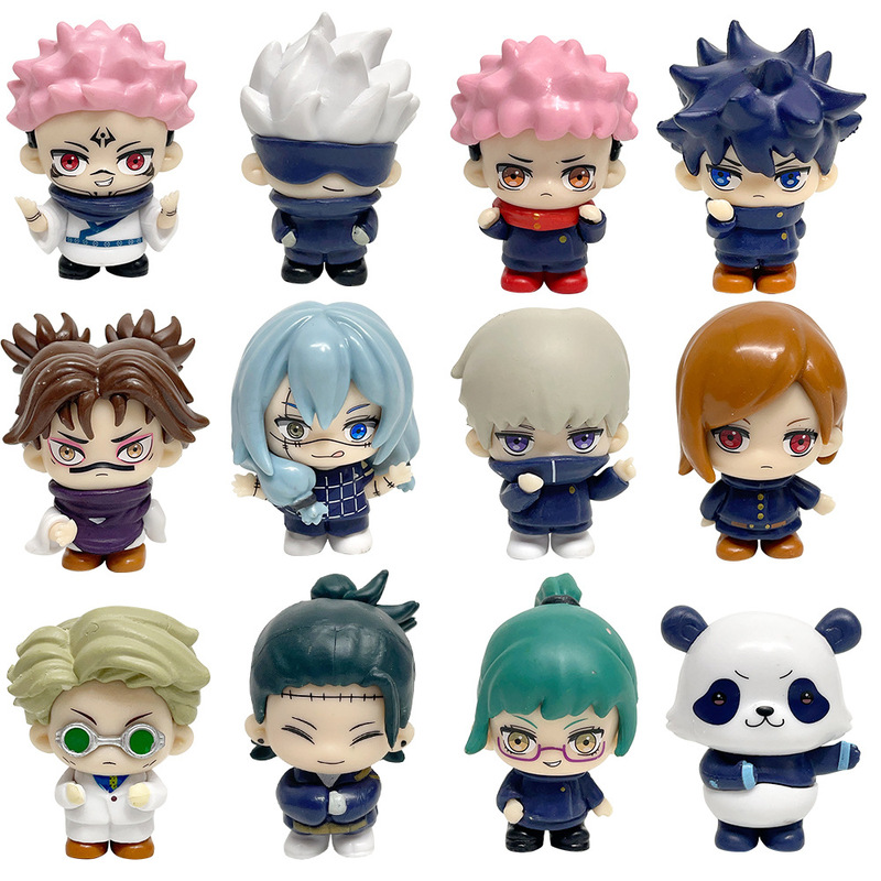 Q Version Jujutsu Kaisen Action Figure Season 2 Daily Life Gojo Satoru Yuji Itadori Merchandise Gift Ornament