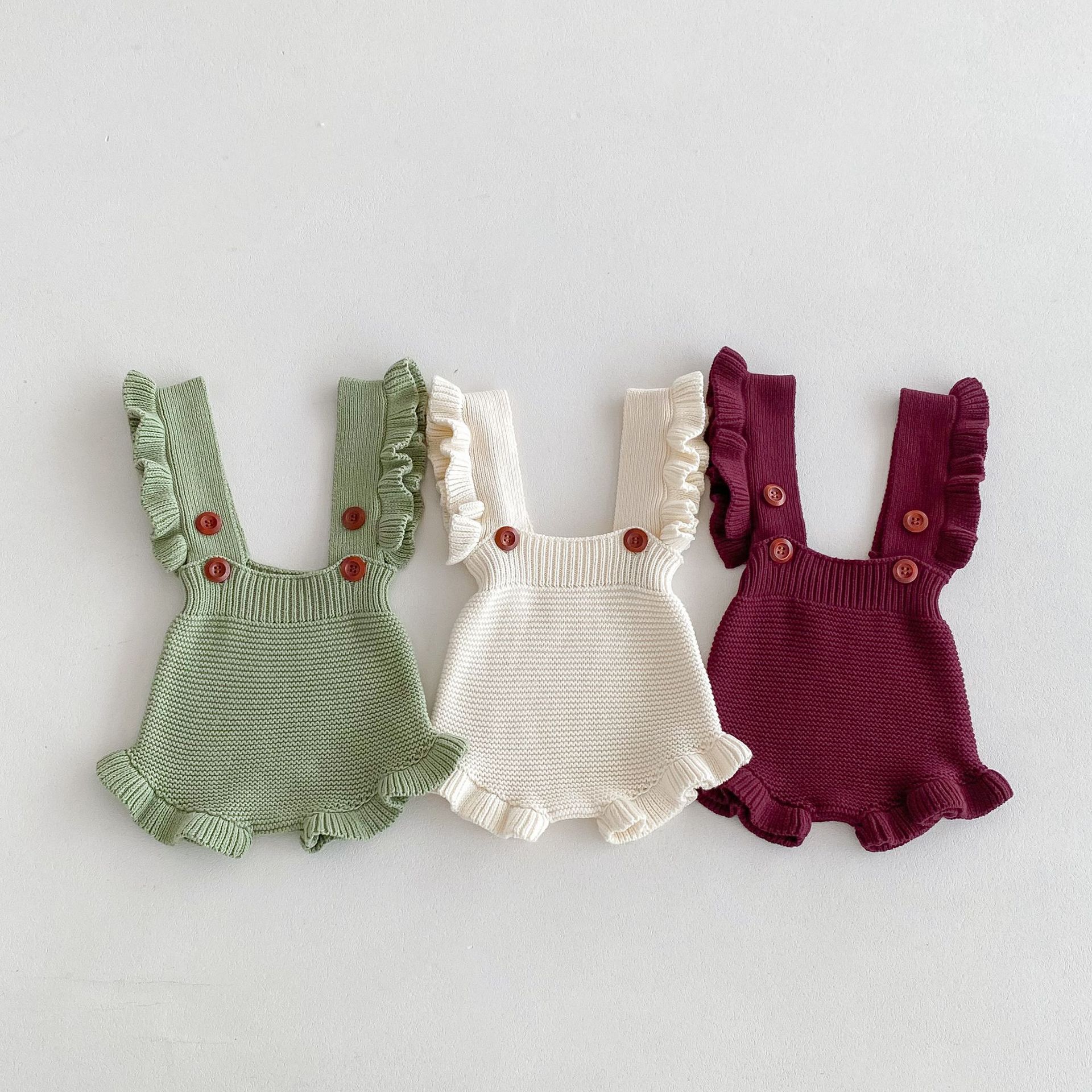 96g Weight Romper Children's Clothing Type Shorts Pants Length Cotton Fabric Type Mid Waist Waist Line Baby(0-2Years) Age Group Holiday, Daily, Selfie Occasion Regular Fit Fit Type Solid Color Pattern Spring, Autumn Season Baby Girl'S Gender Elegant, Cute Style Elegant Cute Solid Color Cotton Pants & Leggings 11