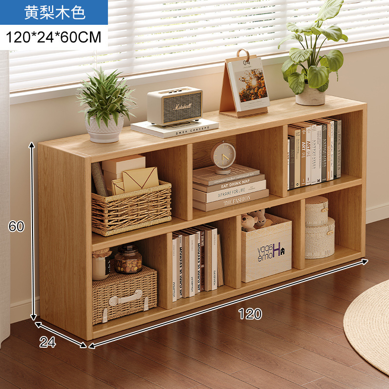 Estante de cosméticos de estilo crema, gabinete de rejilla de piso a techo lateral de mesa, gabinete de ocho compartillas, gabinete de almacenamiento de perfumes para productos para el cuidado de la piel