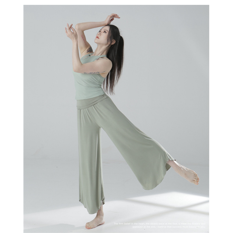 Yoga Wide-Leg Pants for Women, Classical Dance Loose Casual Sports Dance Body Drape Beautiful Hip Pants Yoga Wide-Leg Pants for Women, Classical Dance Loose Casual Sports Dance Body Drape Beautiful Hip Pants